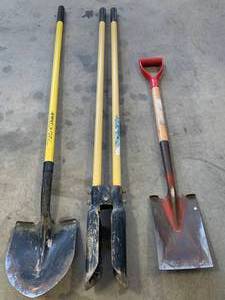 lot 151 image: 2 Shovels & Post Hole Digger