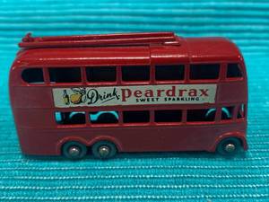 lot 40 image: Lesney Matchbox London Trolley Bus drink peardrox #56