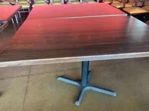Lot of 2 Tables w Heavy Bases (30 x 48 x 30 tall)