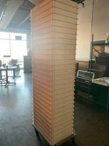 Lot of 30 Commercial Containers with Caster Dolly Included
