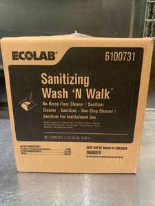 Ecolab 6100731 Sanitizing Wash n Rinse 2.5 Gallon (sold ebay $119)