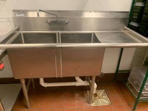 Stainless Steel Double Sink  (approx 23 x 56)