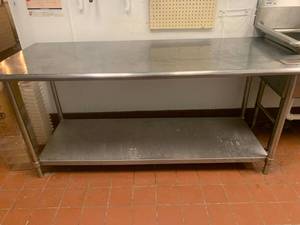 Stainless Steel Table (30 x 72 x 33 tall)