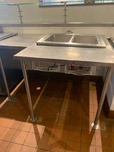 Delfield N8731-D 2 Pan Drop In Food Well in Stainless Steel Table