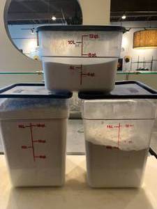 30 Liters of Flour & 6 Quarts of Sugar