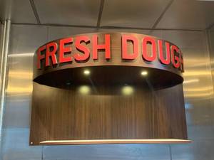 Fresh Dough Lighted Wood Shelf