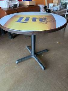 Miller Lite Table (35 diameter 30 tall)