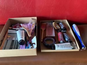 Art Supplies & Peroni Tap Handle