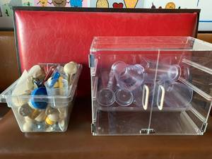 Pastry Container & Peroni Tap Handle