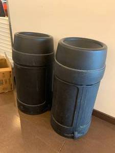 2 Commercial Garbage Cans