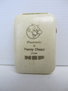 lot 99 image: Vintage NSP Reddy Kilowatt Advertising Key Case