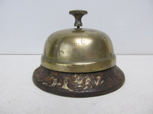 lot 107 image: Antique Mechanical Hotel Lobby Bell 