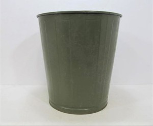 lot 220 image: Nice Vintage Industrial Green Trash Can