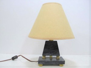 lot 234 image: Atomic Style Marble Base Small Table Lamp