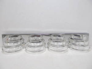 lot 237 image: Hollywood Regency Art Deco Acrylic Chrome Style Light Fixture