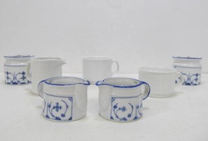 lot 241 image: Group of Danish Style TeaCoffee & Tea Light Porcelain Set