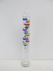 lot 31 image: Colorful Glass Galileo Thermometer