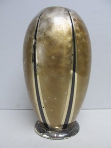 lot 44 image: Vintage Signed Deco German WMF Chrome & Brass Vase