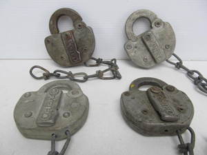 lot 139 image: 4 Vintage ADLAKE Railroad Locks