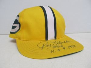 lot 183 image: Autographed RAY NITSCHKE Packers Hat
