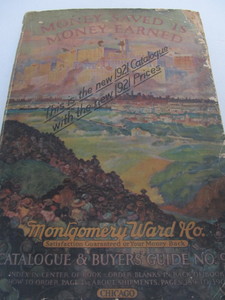 lot 95 image: Large Old Vintage 1921 MONTGOMERY WARD Catalog