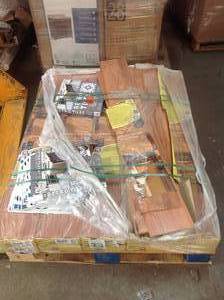 lot 3 image: PALLET WITH 10 CASES OF TRAFFICMASTER Gladstone Oak 7 mm Thick x 7-23 in. Wide x 50-45 in. Length Laminate Flooring (24.24 sq. ft.  Case)