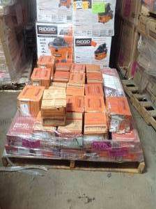 lot 4 image: MIXED PALLET WITH 21 CASES OF Outlast Waterproof Molasses Maple 10 mm T x 6.14 in. W x 47.24 in. L Laminate Flooring (16.12 sq. ft.  case) & 7 CASES OF PERGO FLOORING