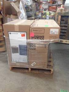 lot 5 image: PALLET WITH Delridge 31 in. W x 19 in. D Bathroom Vanity in Chocolate with Solid Surface Vanity Top in Caramel & - HOMESTYLES 5th Avenue Vanity and Bench