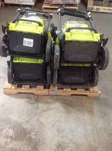 lot 16 image: PALLET WITH 4 ROBYI 20 in. 40-Volt Brushless Lithium-Ion Cordless Battery Self Propelled Lawn Mower