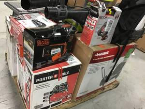 lot 59 image: Pallet of Assorted shop and outdoor Tools, General Merchandise and more customer returns please review pictures