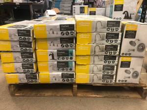 lot 60 image: WHOLESALE PALLET OF MIXED KITCHEN & BATHROOM FAUCETS ALL IN GOOD CONDITIONS (NEW AND LIKE NEW) INSPECTED COMPLETE
