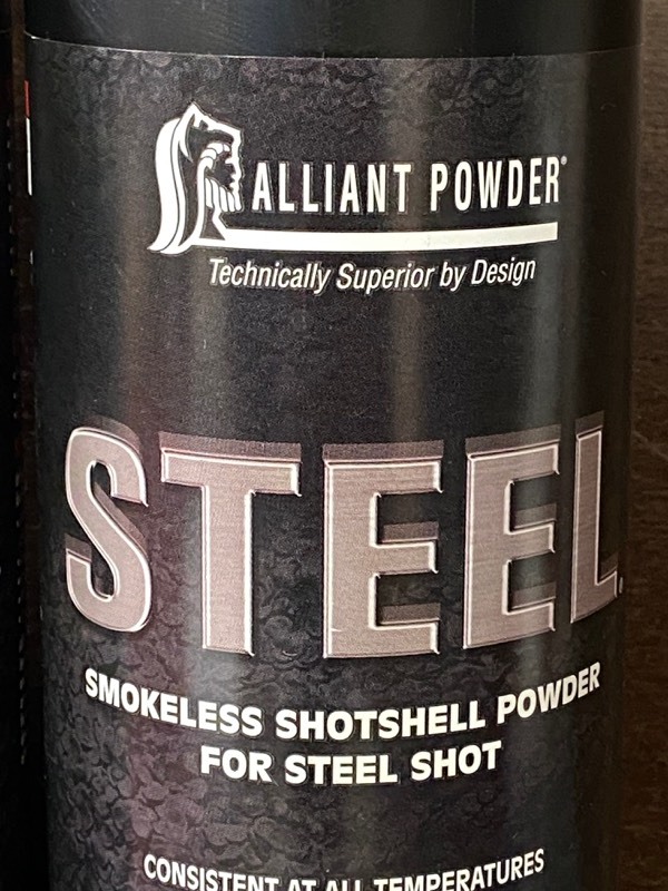 Alliant Steel Smokeless shotshell powder Dark Sky Armory