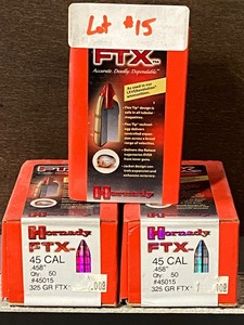 (3) Full Boxes Of Hornady FTX 45-Ca...
