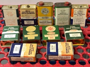 Lot Of (11) Vintage Dupont Powder ...