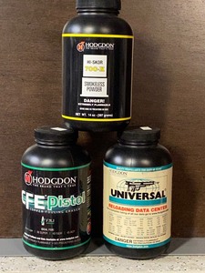 (3) 1# Cans Of Gunpowder  (1) Hodg...