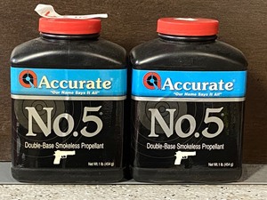(2) 1# Cans Of Accurate No.5 Double...