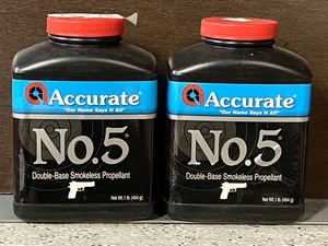 (2) 1# Cans Of Accurate No.5 Double...