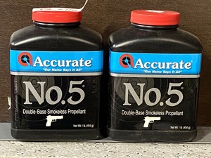 (2) 1# Cans Of Accurate No.5 Double...