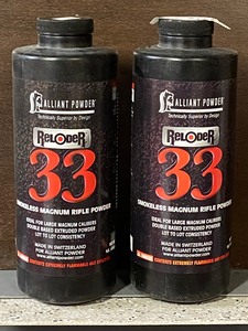 (2) 1# Cans Of Alliant Reloader-33 ...