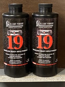 (2) 1# Cans Of Alliant Reloader-19 ...