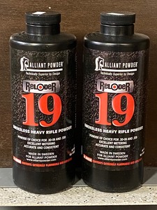 (2) 1# Cans Of Alliant Reloader-19 ...