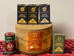 Lot Of Vintage Hodgdon Gunpowder Ti...