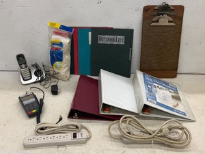 Box Of Assorted Office Supplies