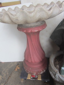 Cement Bird Bath