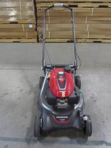 lot 1-707 image: Honda 21 in. 3-in-1 Variable Speed Gas Walk Behind Self Propelled Lawn Mower HRN216VKA