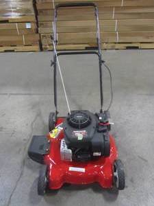 lot 1-708 image: Yard Machines 20 in. 125cc OHV Briggs & Stratton Gas Push Mower 11A-02BT729