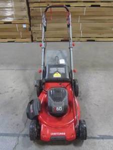 lot 1-710 image: Craftsman V60 3-in-1 Cordless Lawn Mower, 21-Inch CMCMW270