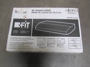 lot 864 image: Whirlpool 30 in. Convertible Range Hood in Stainless Steel UXT4230ADS
