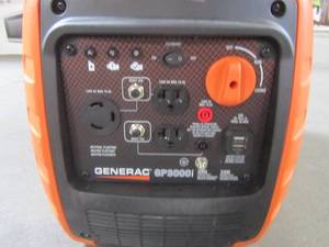 lot 1-715 image: GP3000i 3000-Watt Gasoline Powered Recoil Start Inverter Generator Super Quiet with PowerRUSH Technology 7129