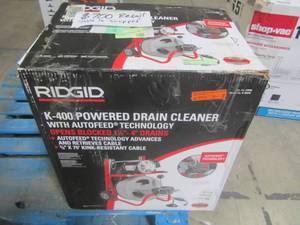 lot 895 image: RIDGID K400 115-Volt Auto Feed Machine C32 Integral Wound 27008